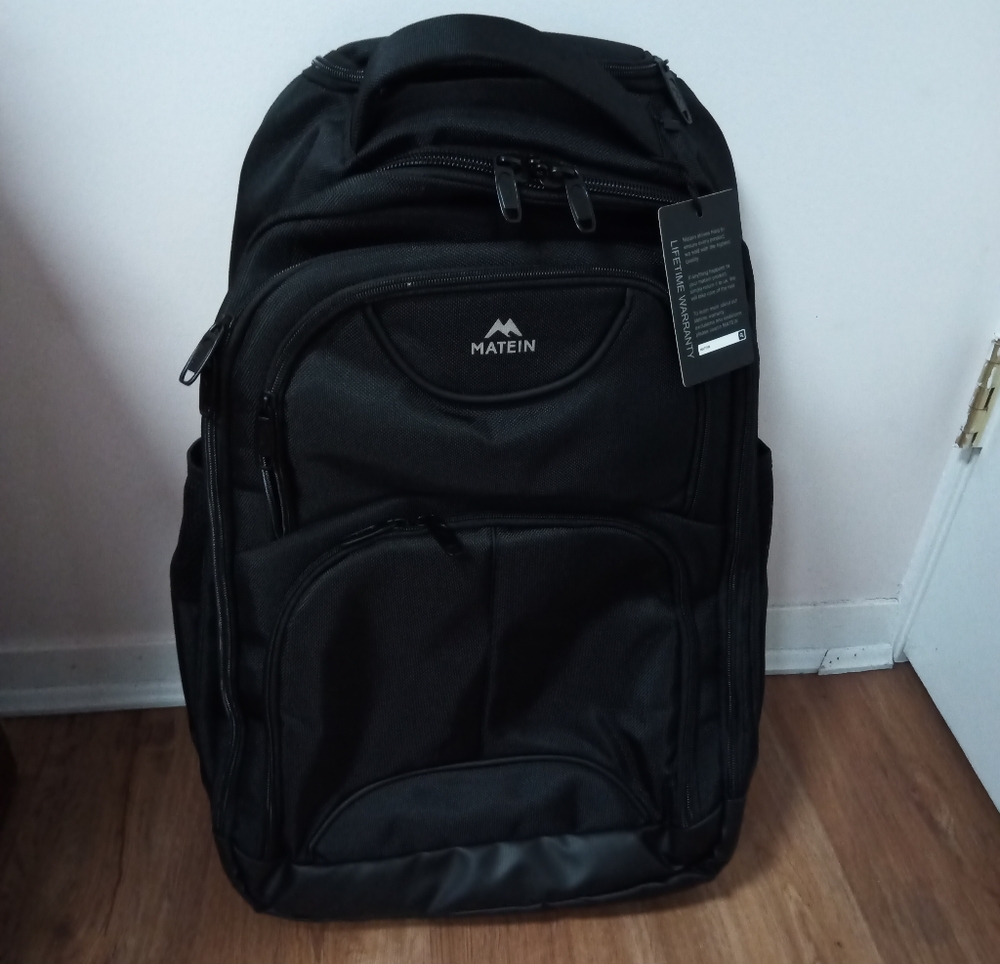 (#4) Matein Wheeled Backpack, 17 Inch, brand new